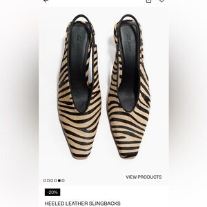 !!!I WANT THESE!!! H&M Zebra Print Slingback Women Shoes